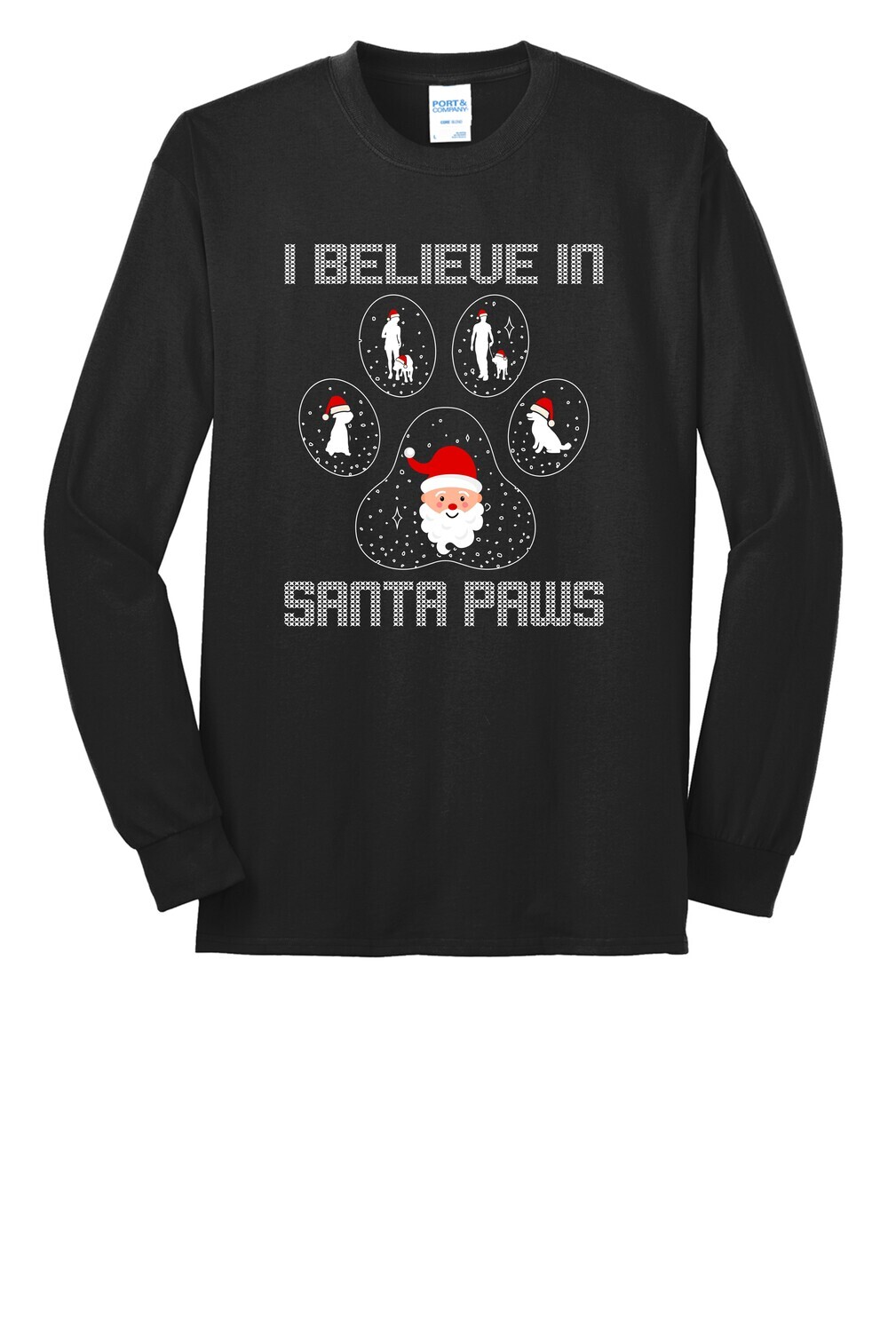 Rescued I Believe In Santa Paws Long Sleeve T-shirt