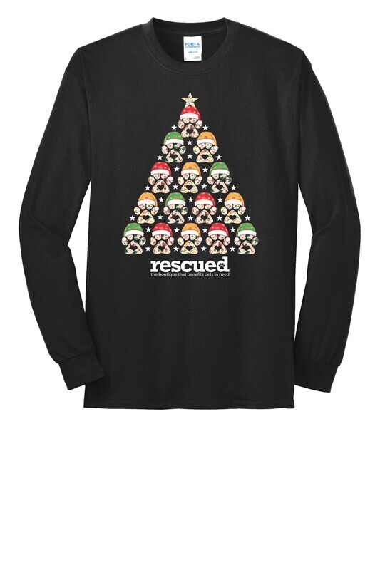 Rescued Paws Tree Long Sleeve T-shirt