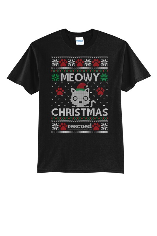 Rescued Meowy Christmas Bella T-Shirt