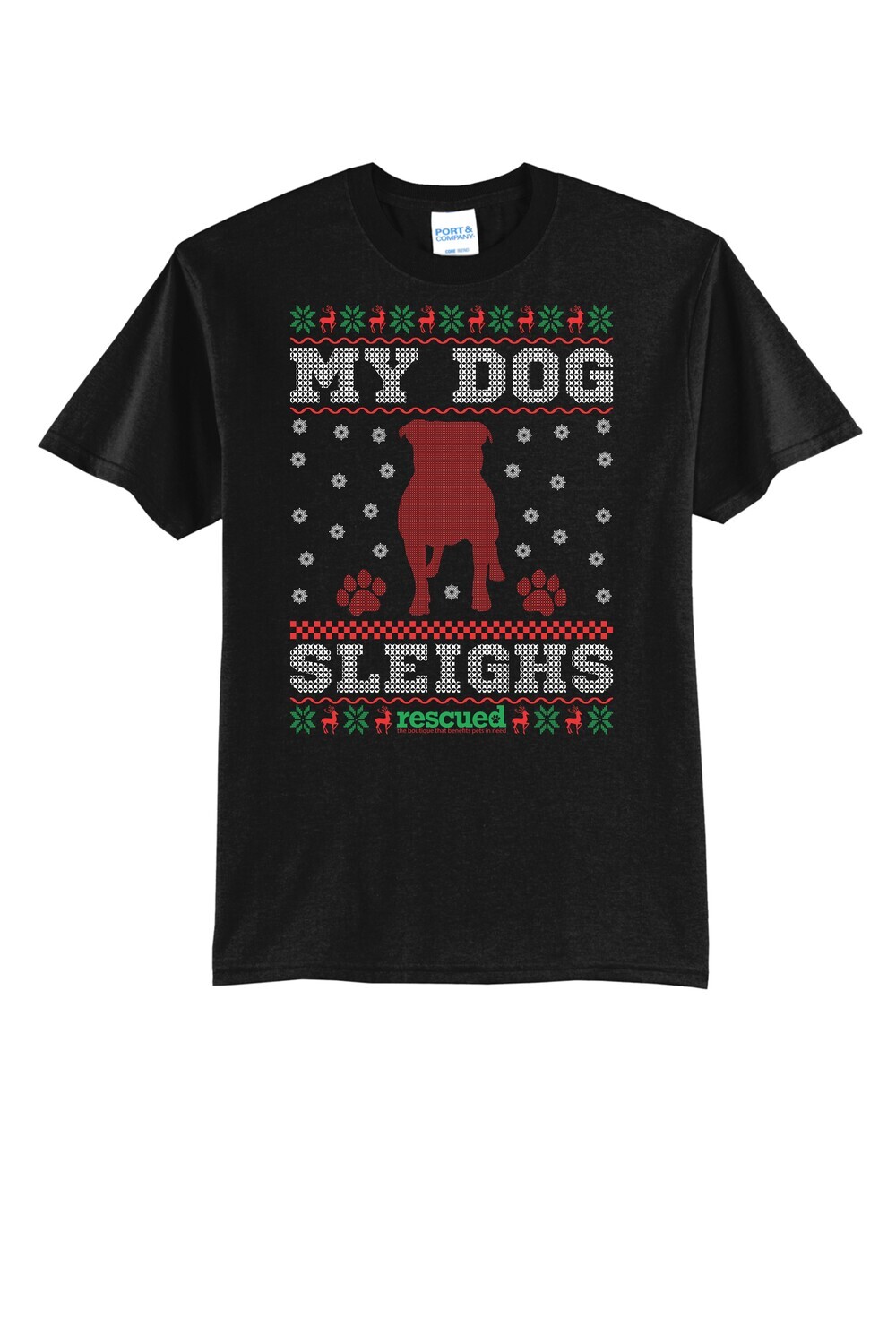 Rescued My Dog Sleighs Bella T-Shirt