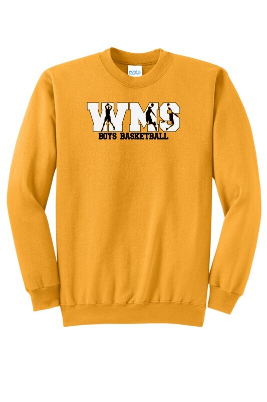 WMS Boys Basketball Core Fleece Crewneck Sweatshirt