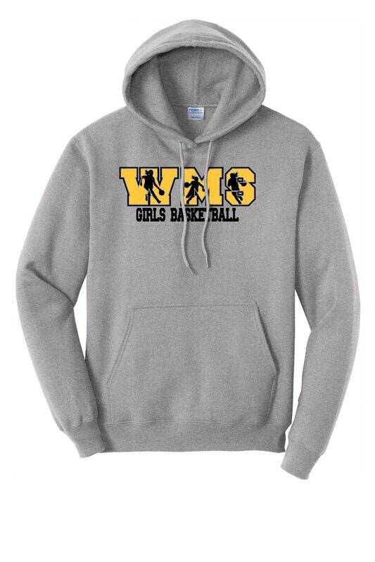 WMS Girls Basketball Core Fleece Pullover Hooded Sweatshirt