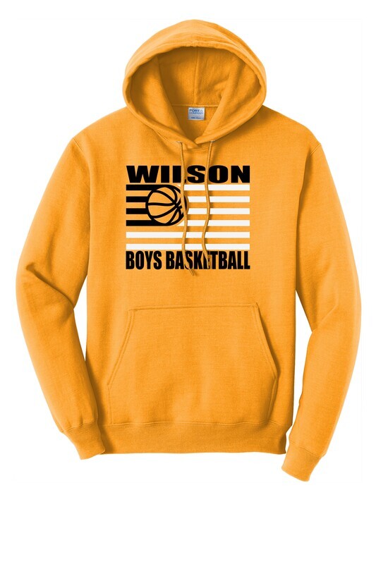 Boys Basketball Flag Core Fleece Pullover Hooded Sweatshirt