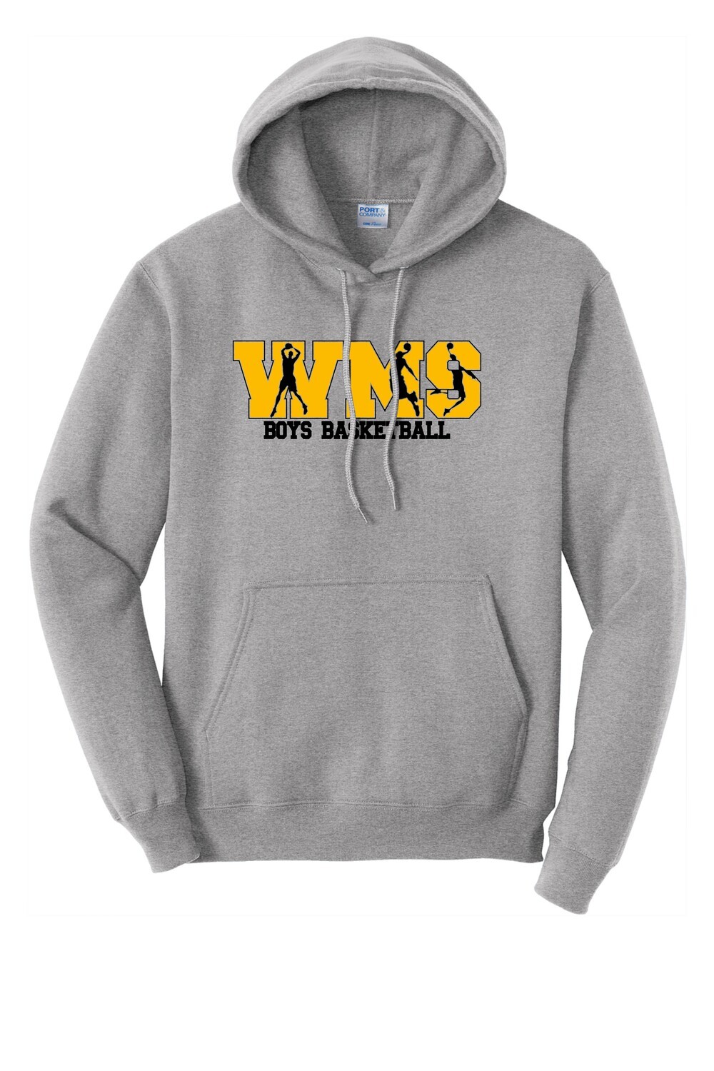 WMS Boys Basketball Core Fleece Pullover Hooded Sweatshirt