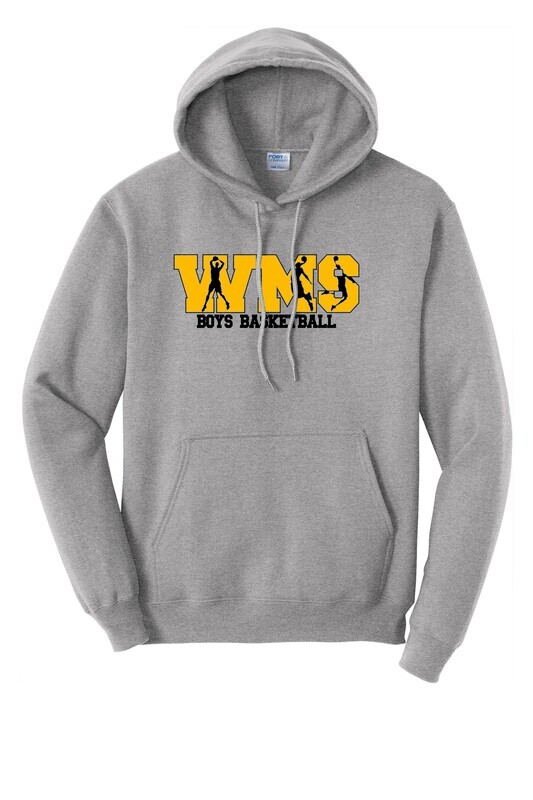 WMS Boys Basketball Core Fleece Pullover Hooded Sweatshirt