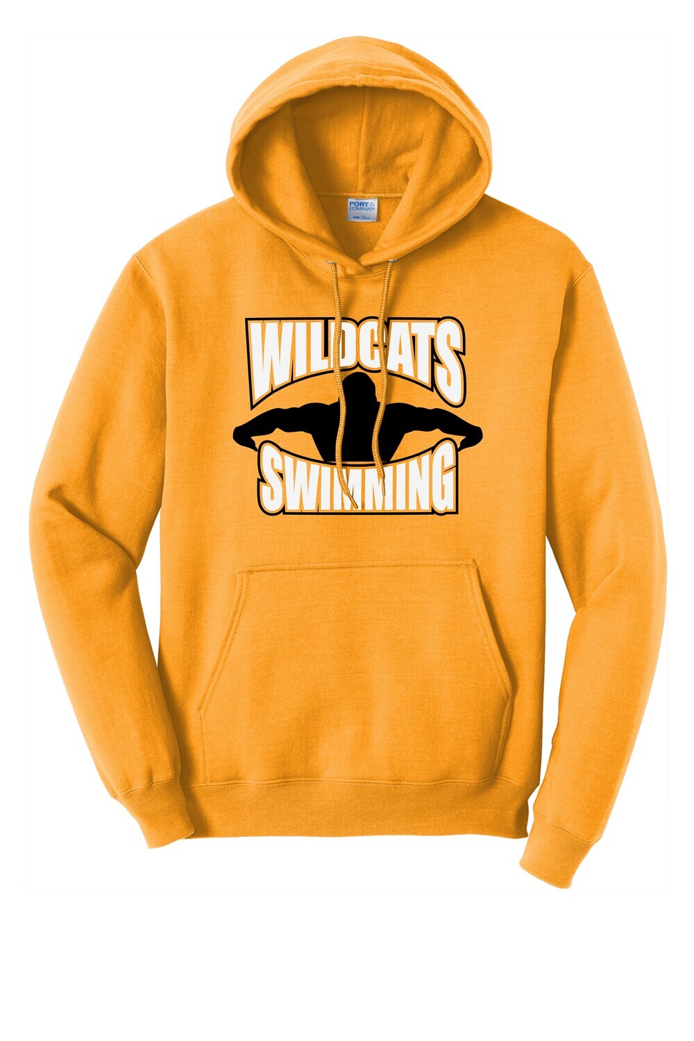 Wilson Swimming Logo Core Fleece Pullover Hooded Sweatshirt