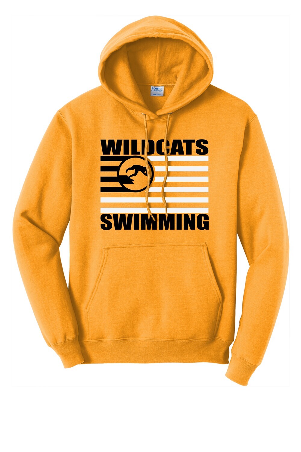 Wilson Swimming Flag Core Fleece Pullover Hooded Sweatshirt