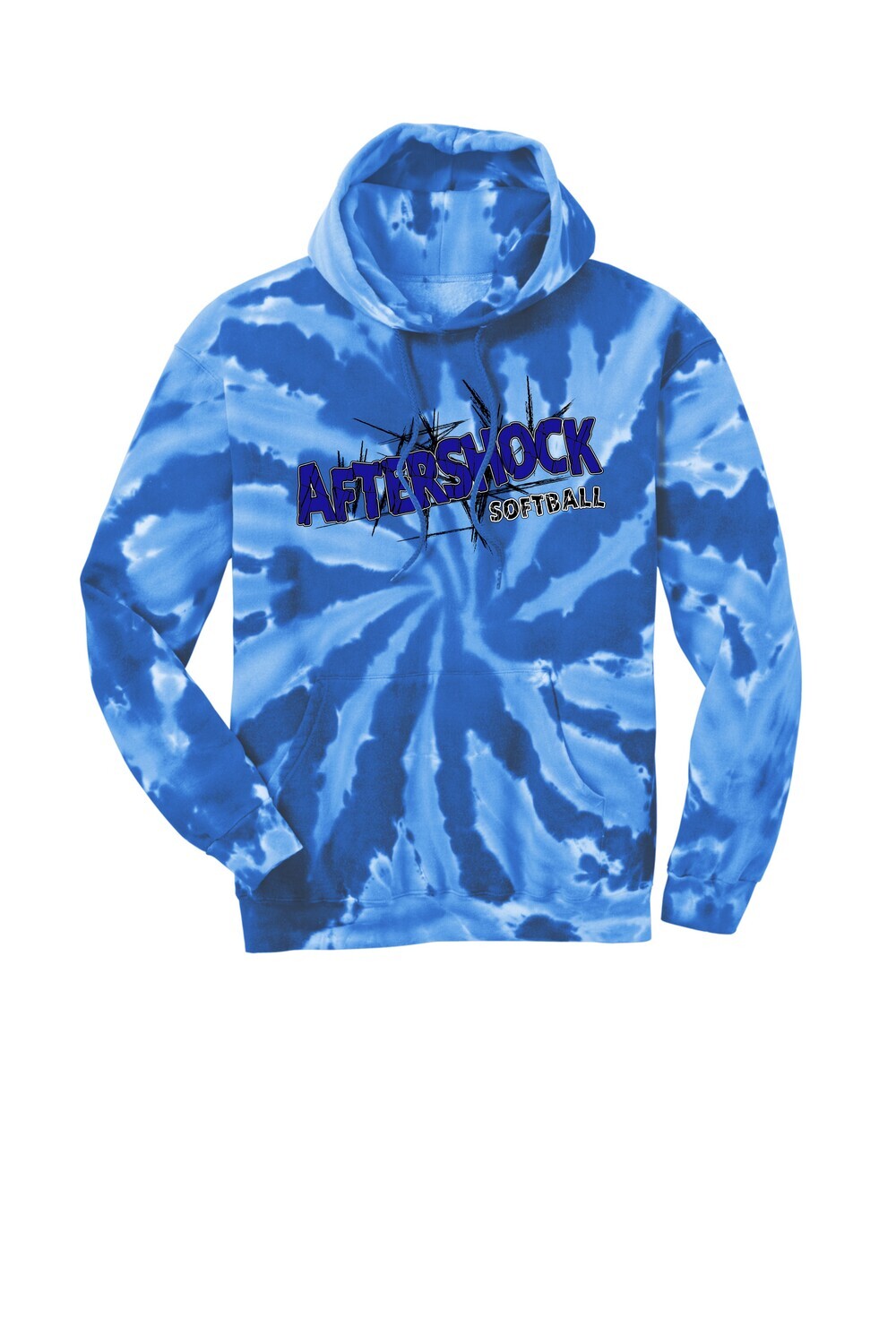Aftershock Softball Tie Die Hoodie