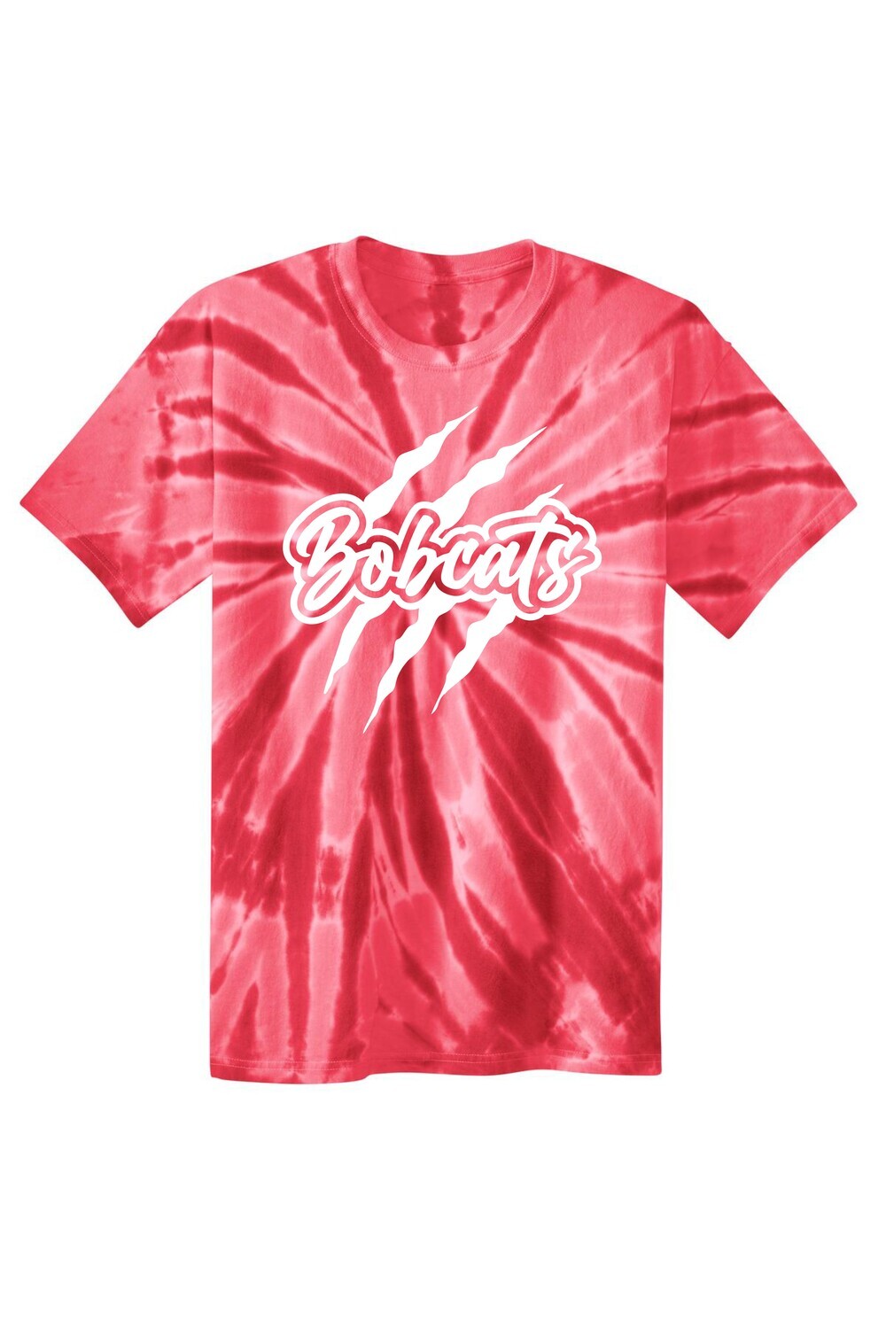 Butterworth Bobcats Claw Red Tie Dye T-shirt