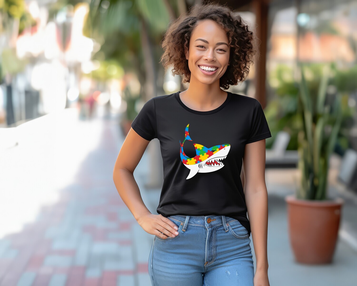 Shark Autism  Awareness Shirt