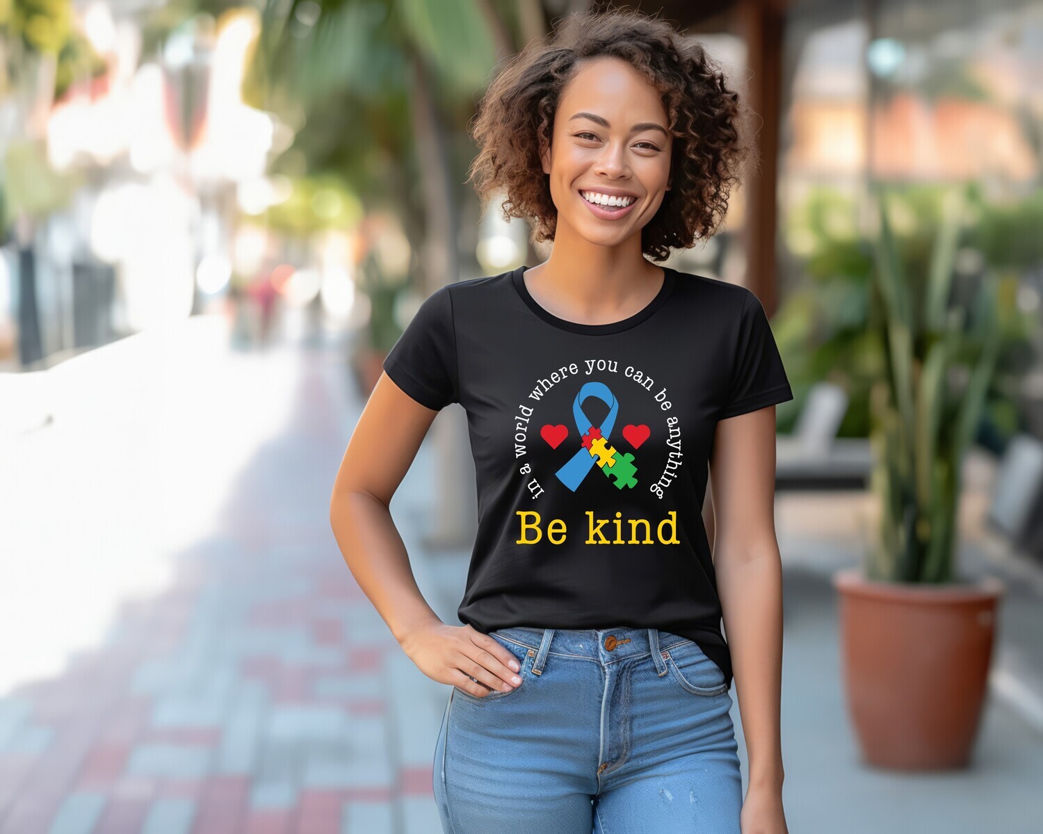 In A World Where You Can Be Anything Be Kind Autism Awareness Shirt