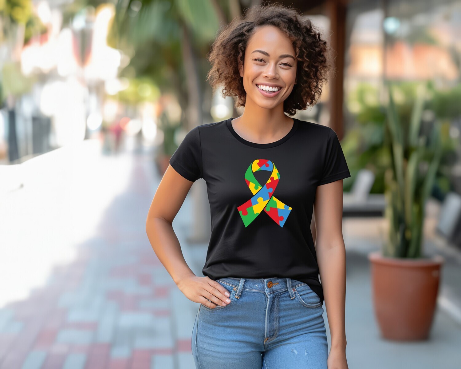 Puzzle Ribbon Autism Awareness Shirt