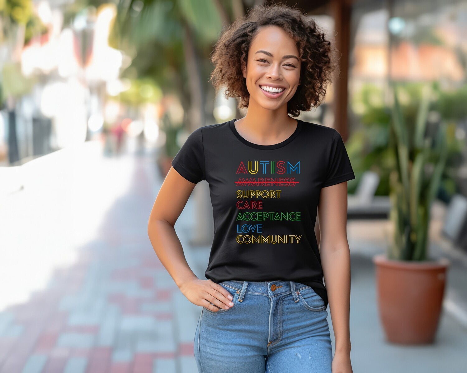 Support Care Acceptance Love Community Autism Awareness Shirt