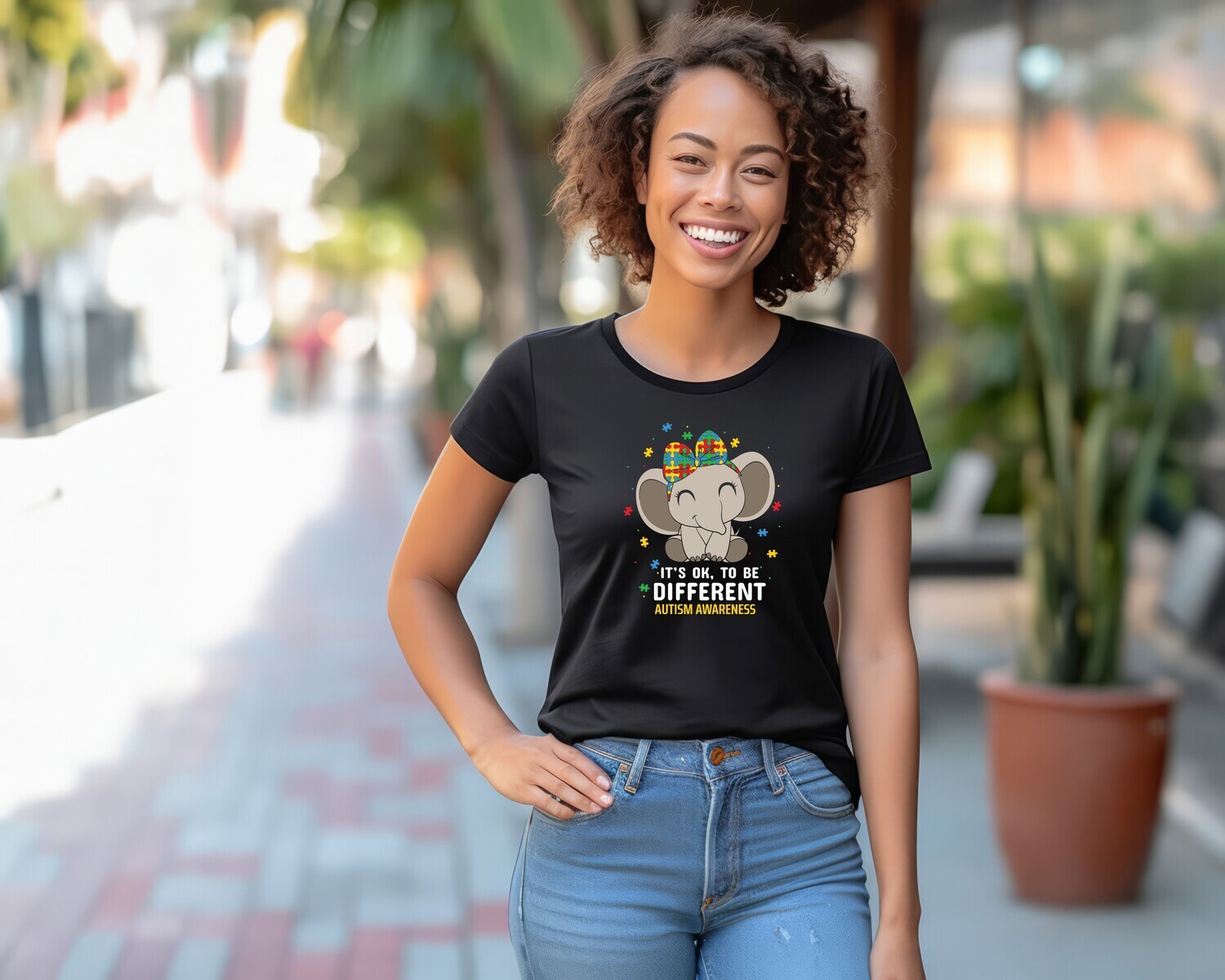 It&#39;s OK to Be Different Elephant  Awareness Autism Shirt