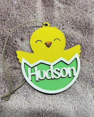 Personalized Easter Chick Ornament