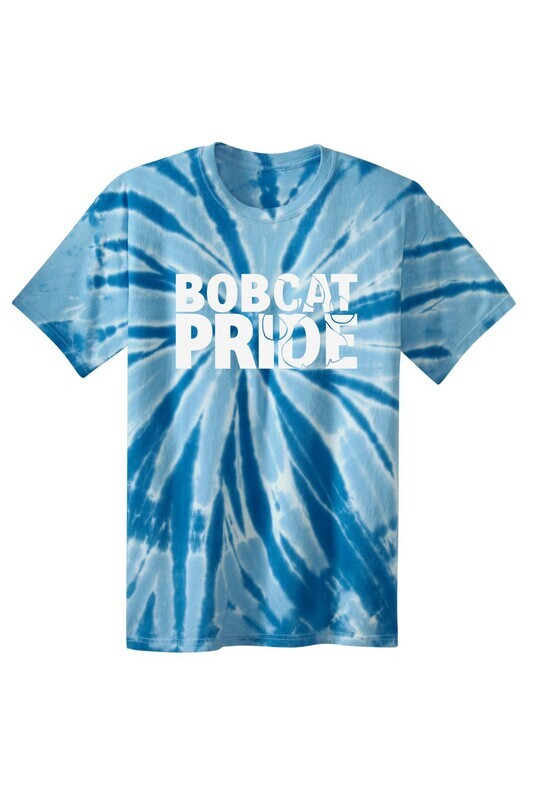 Butterworth Bobcat Pride 1 Blue Tie Dye T-shirt