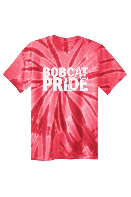 Butterworth Bobcat Pride 1 Red Tie Dye T-shirt