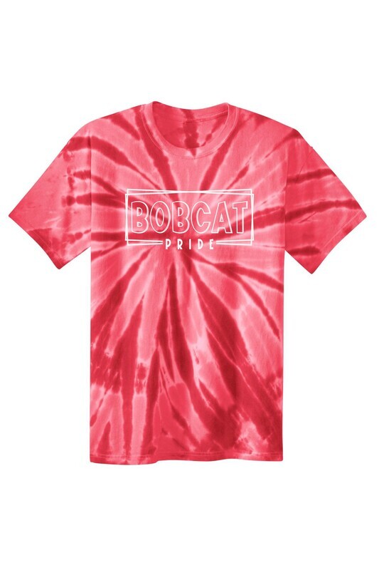 Butterworth Bobcat Pride 2 Red Tie Dye T-shirt