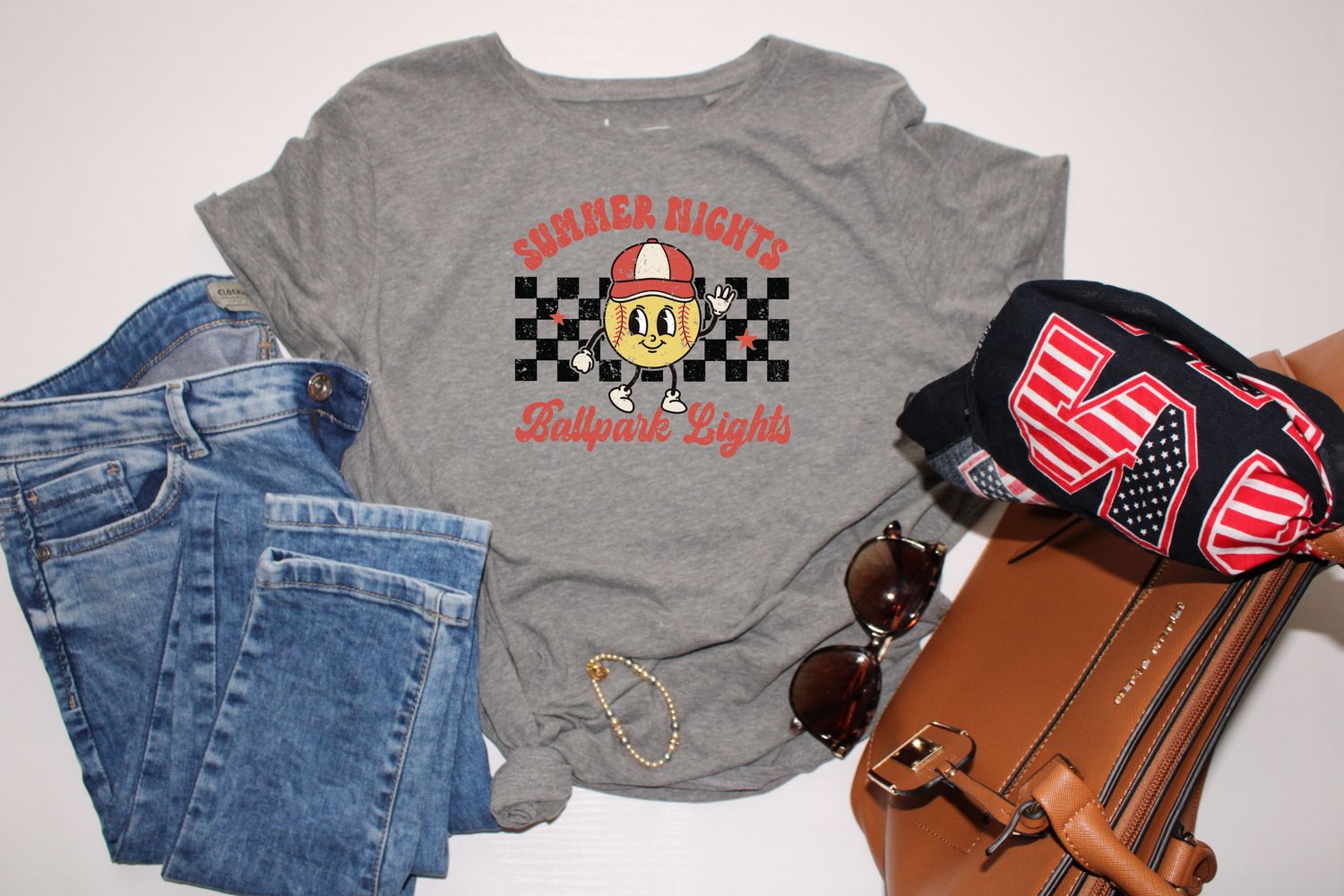 Summer Lights Ballpark Nights Shirt