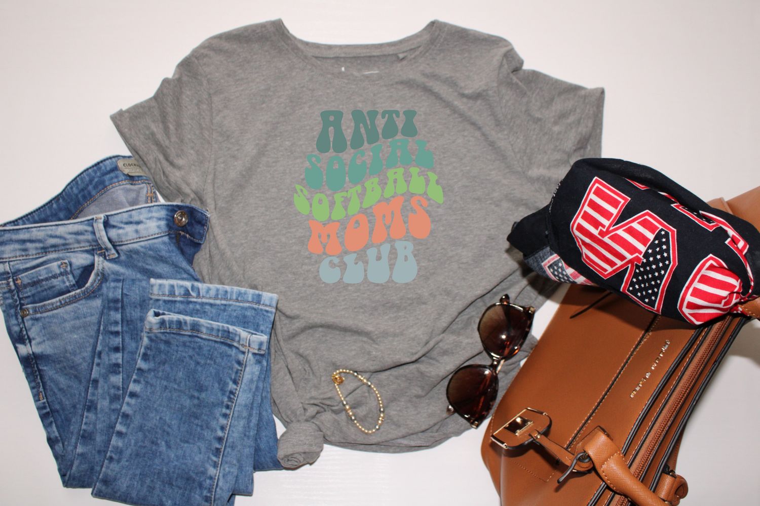 Anti Softball Social Moms Club Shirt