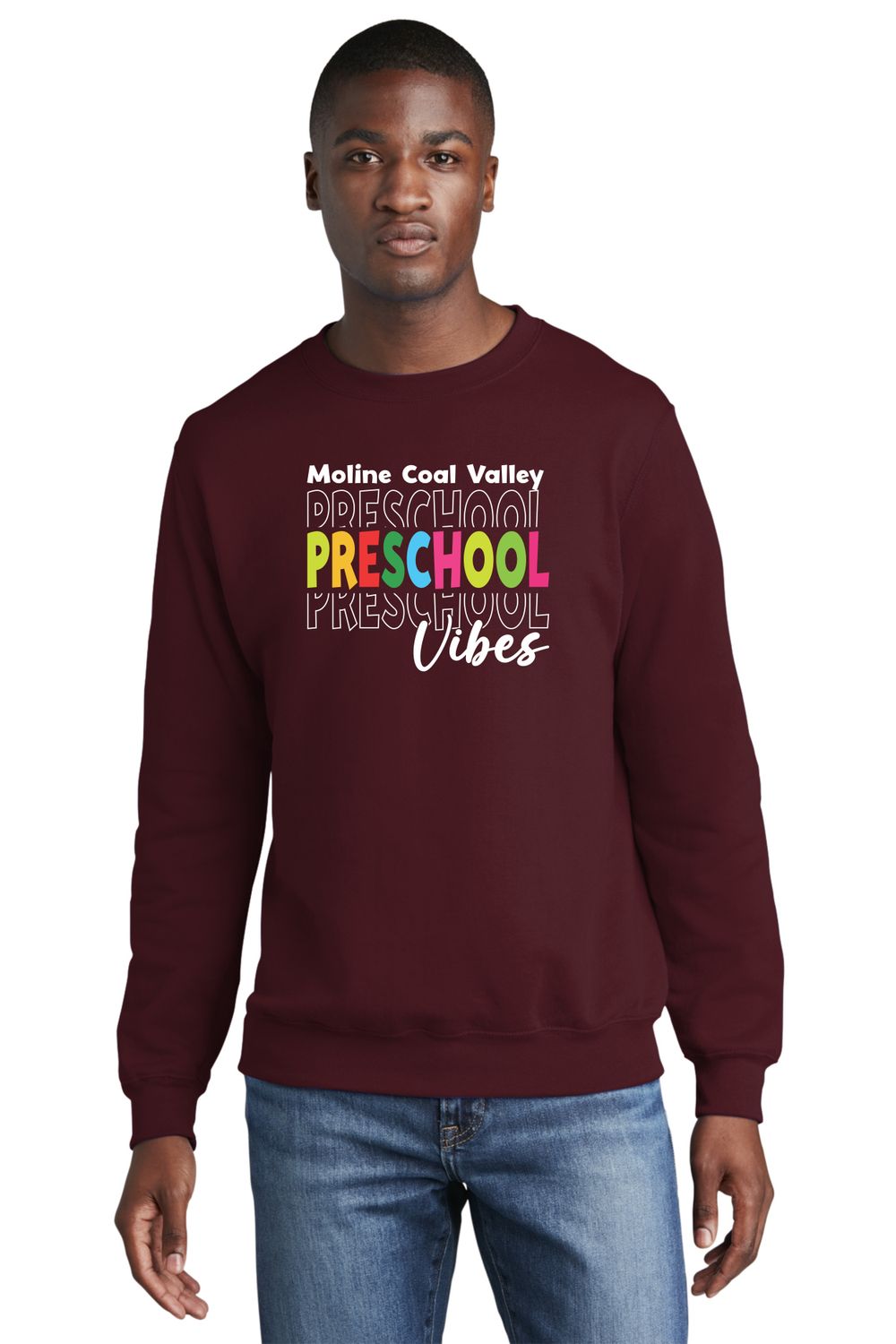 MCV Preschool Vibes Color Crewneck