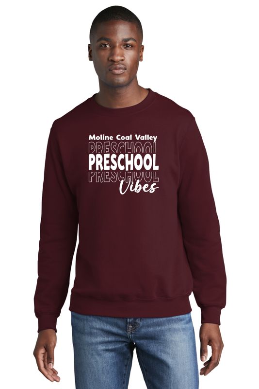 MCV Preschool Vibes White Crewneck