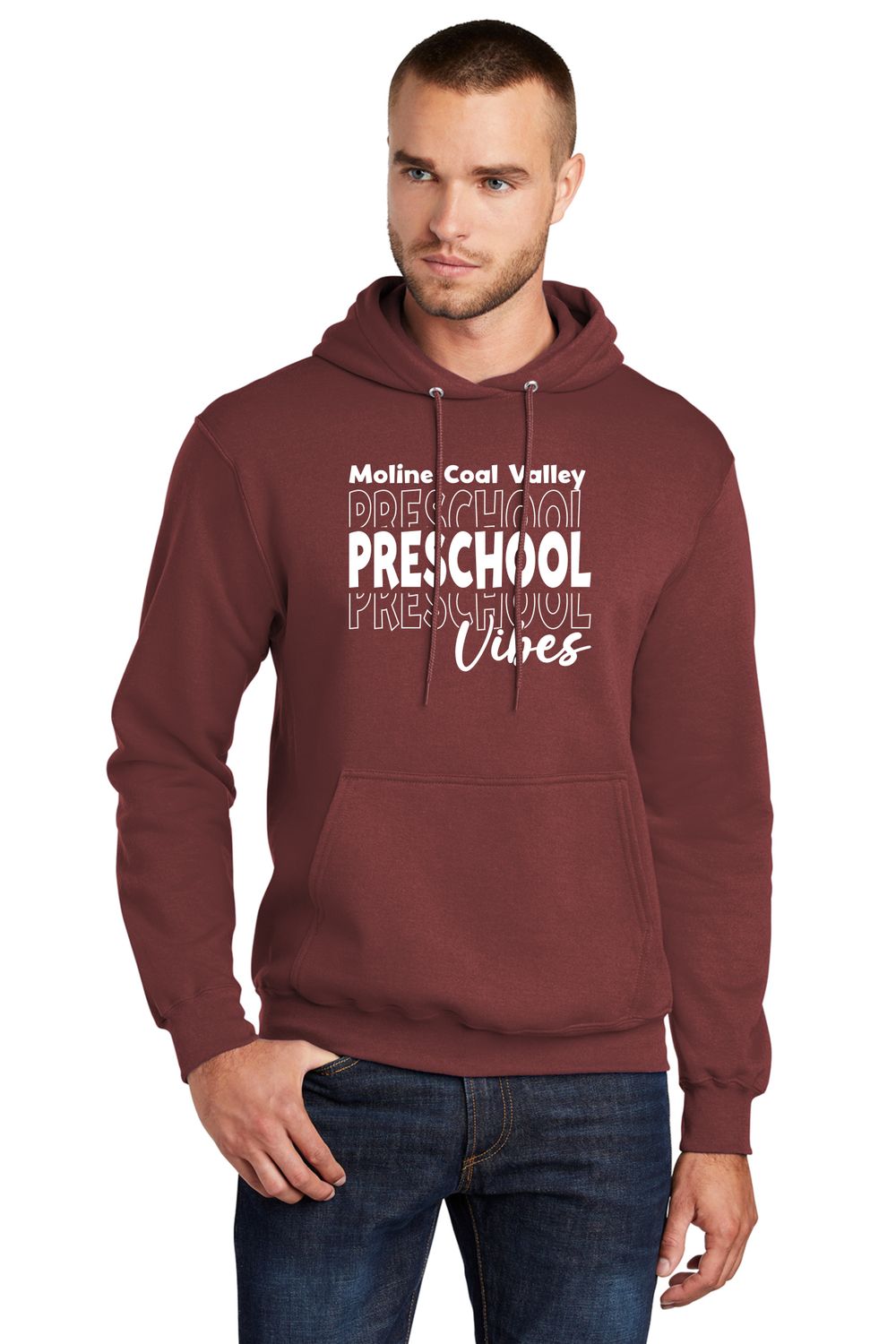 MCV Preschool Vibe White Hoodie