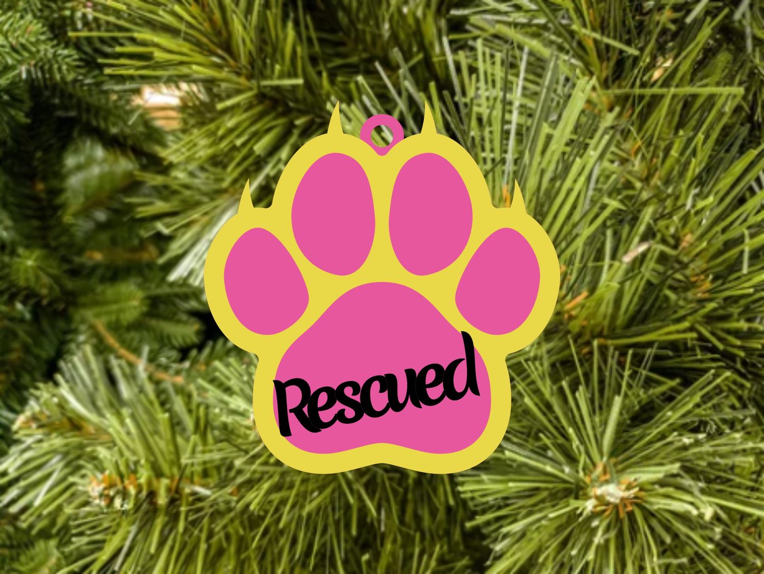 Cat Paw Print Ornament
