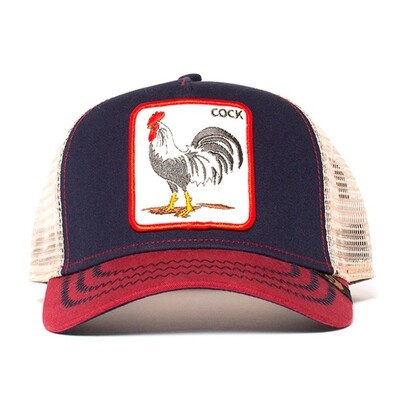 Cock Navy Red