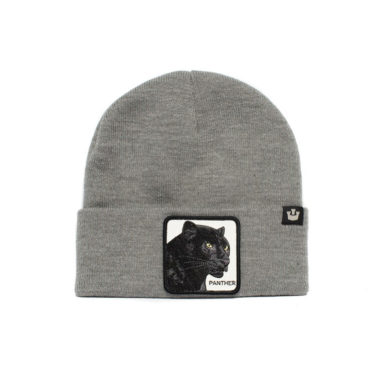 Beanie - On The Hunt Gray Black Panther