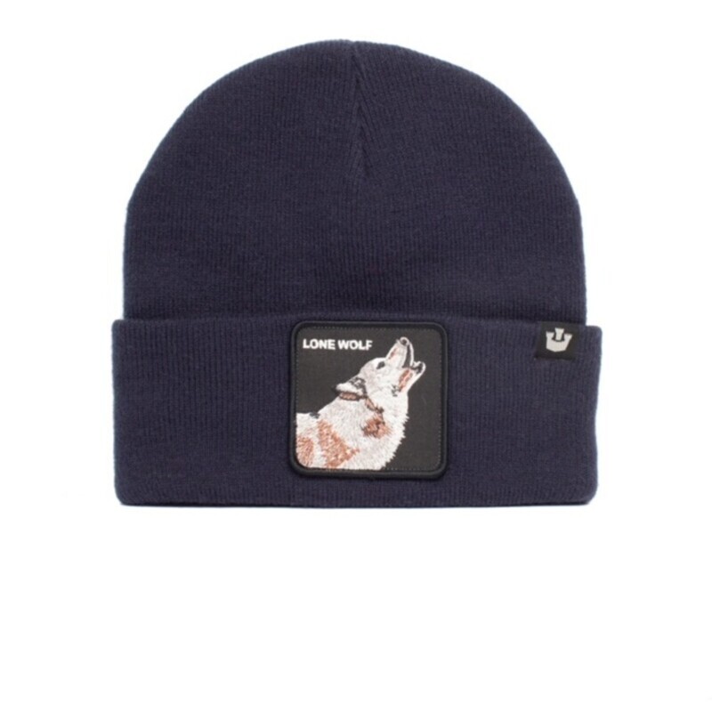 Beanie Wolf Man - Dark Navy (Lone Wolf)