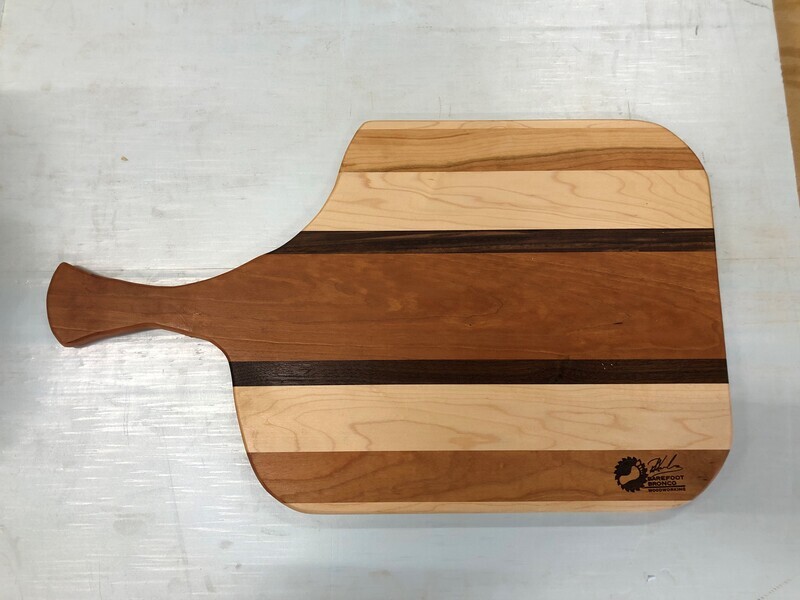 NEIGHBORHOOD SRL ウッドボード WOOD BOARD 大 Saddle Wood Round Footed Serve Board with Handle - Hudson Grace