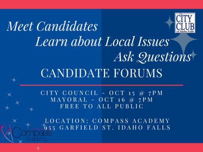 Idaho Falls City Council and Mayoral Forums
