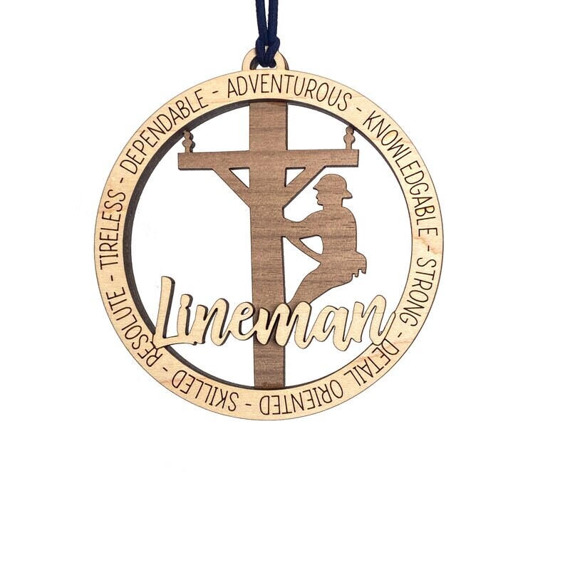 Lineman Appreciation Car Charm / Ornament