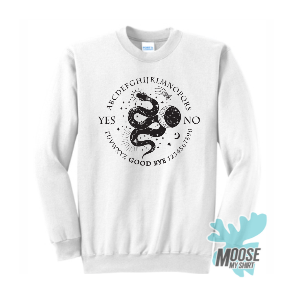 Ouija Snake Fleece Crewneck