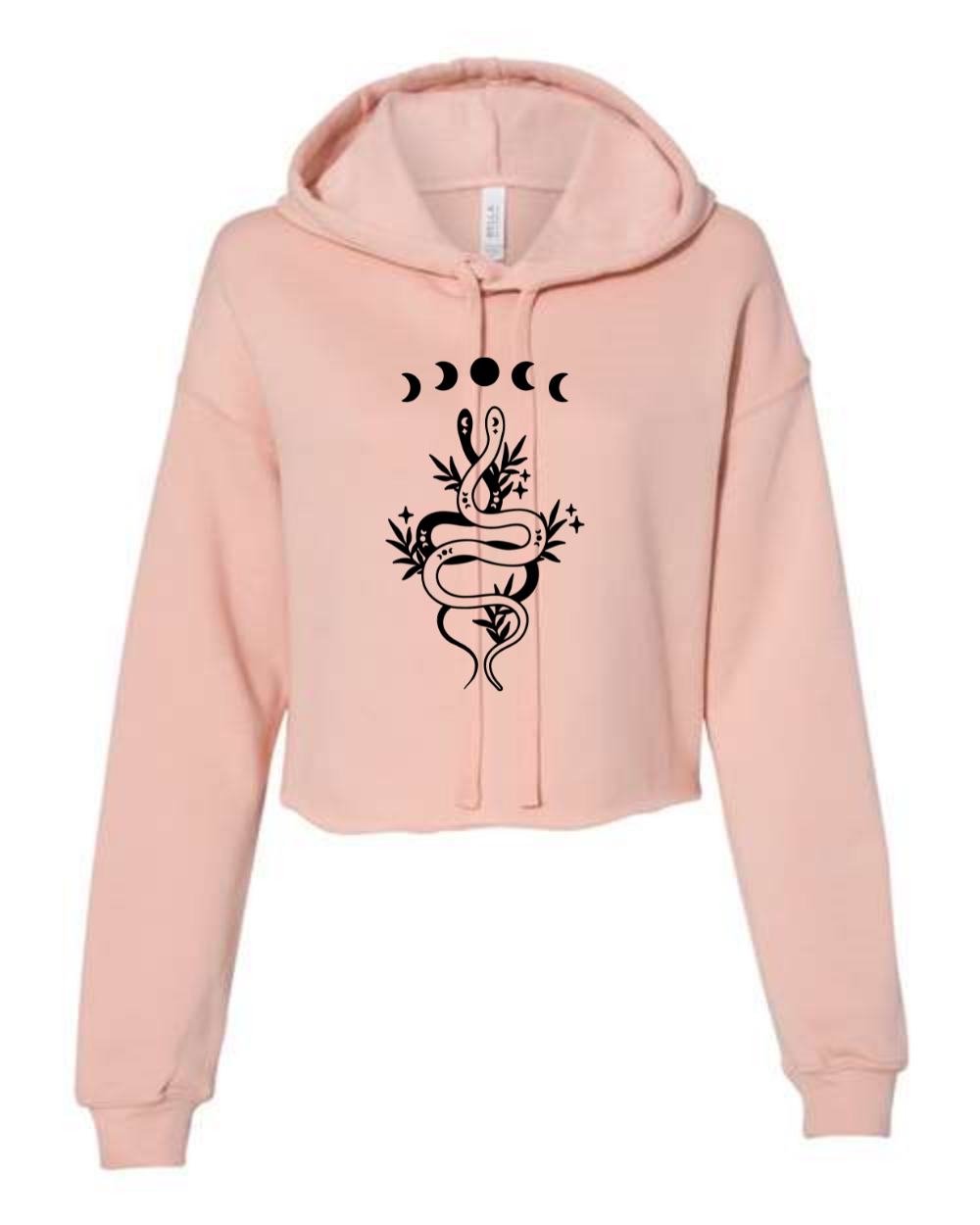 Moon Snake - Fleece Cropped Hoodie