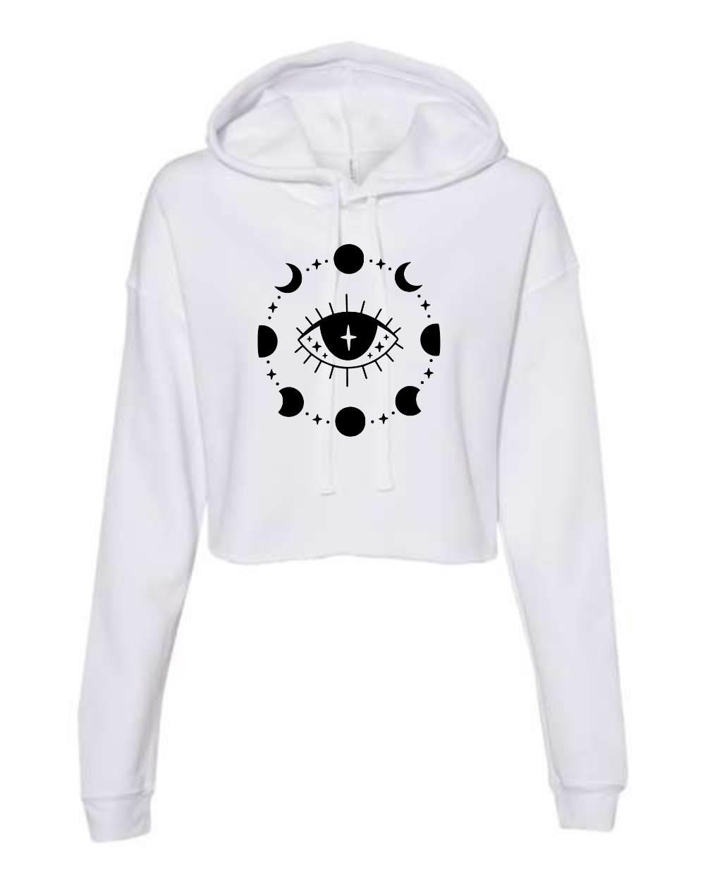 Evil Eye - Fleece Cropped Hoodie