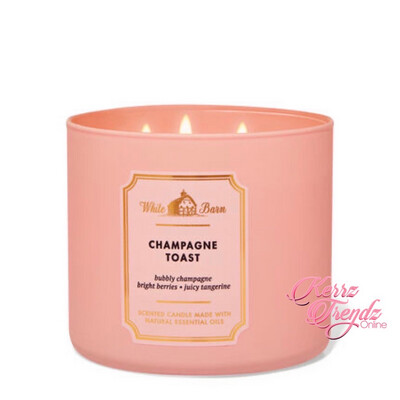 Champagne Toast 3 Wick Candles