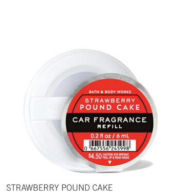Strawberry Pound Cake Car Fragrance Refill