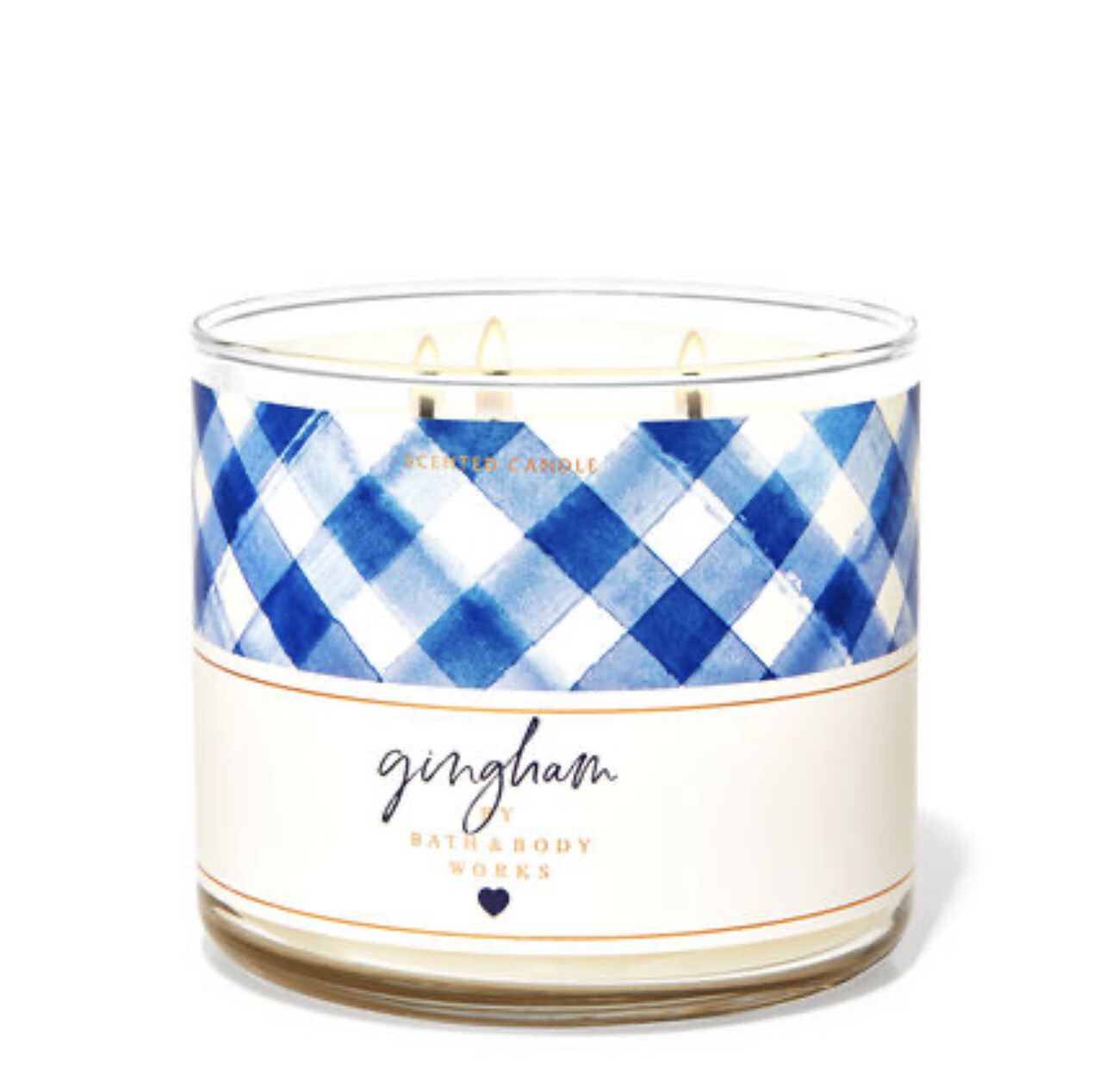 Gingham 3-wick Candle