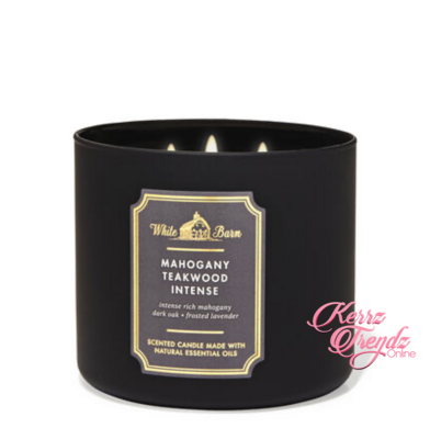 Mahogany Teakwood High Intensity 3-wick Candle