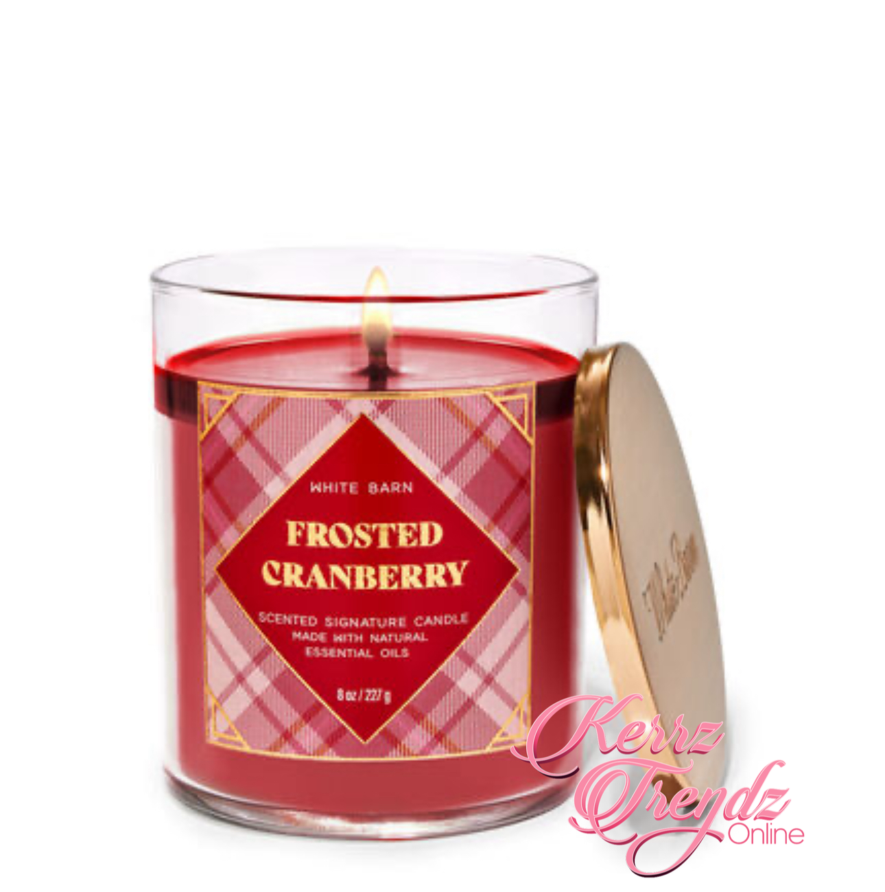 Frosted Cranberry Signature Single Wick