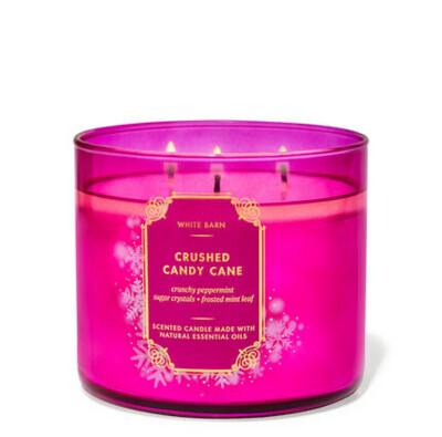 Crushed Candy Cane 3- Wick Candle