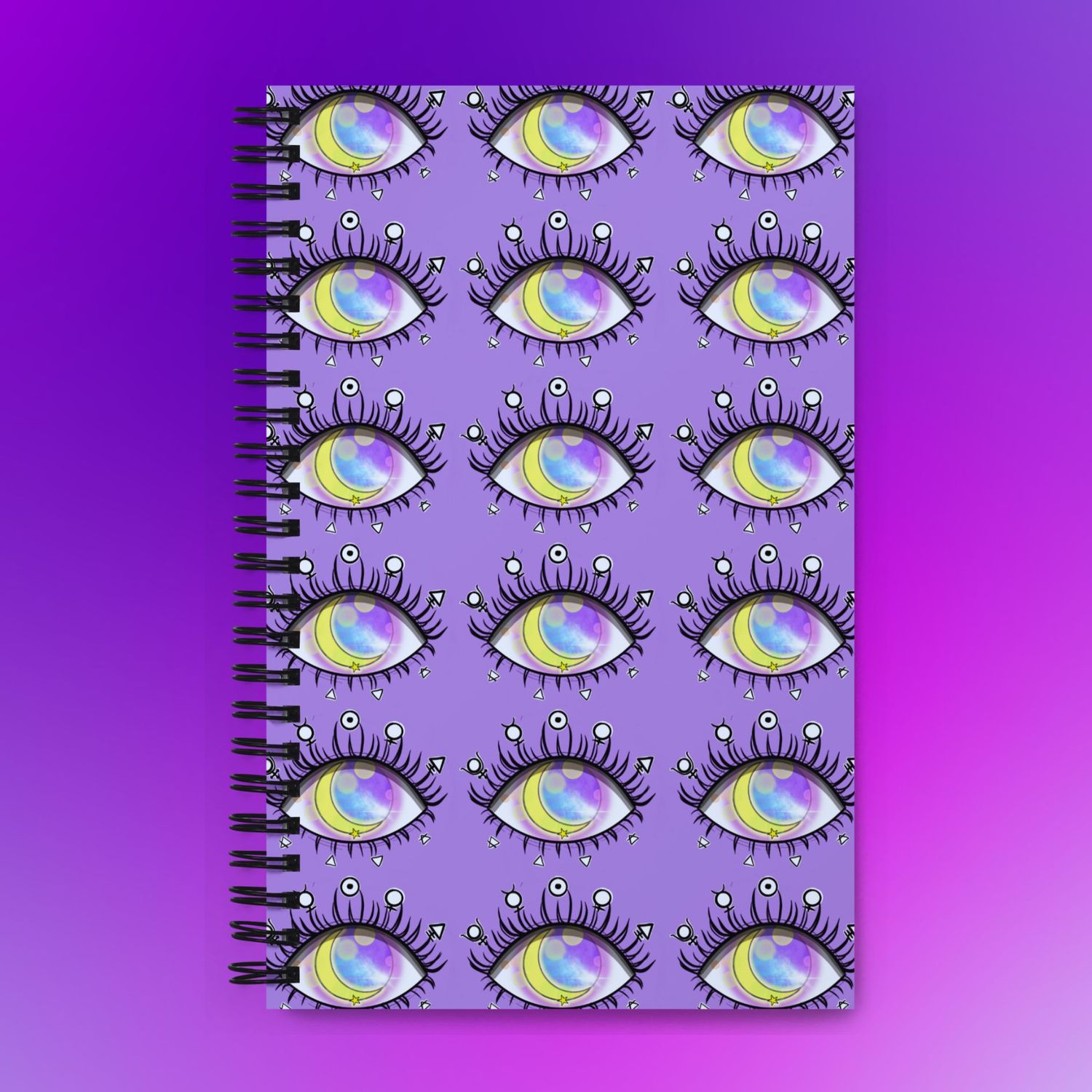 Moonlit Mystic Spiral notebook