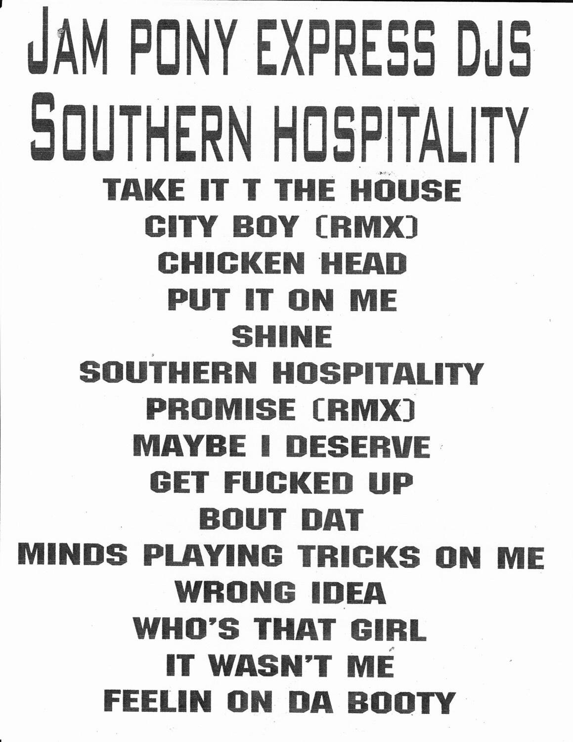 J.P.E. SOUTHERN HOSPITALITY