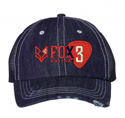 Fox 3 Guitars Hat Denim