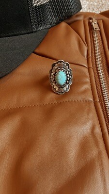 Turquoise Concho Ring