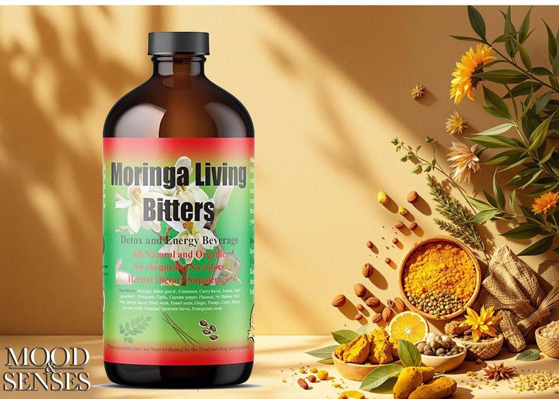 MOOD AND SENSES LIVING BITTERS: MORINGA WELLNESS ELIXIR