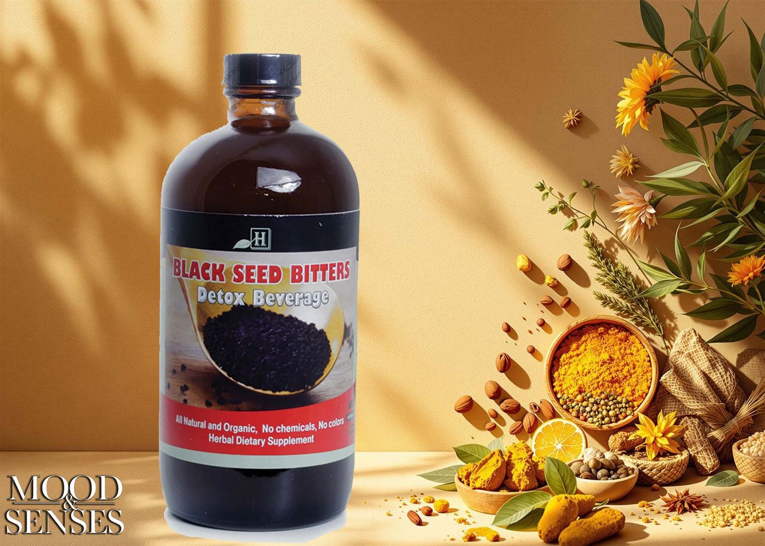 🌑 MOOD AND SENSES BLACK SEED LIVING BITTERS