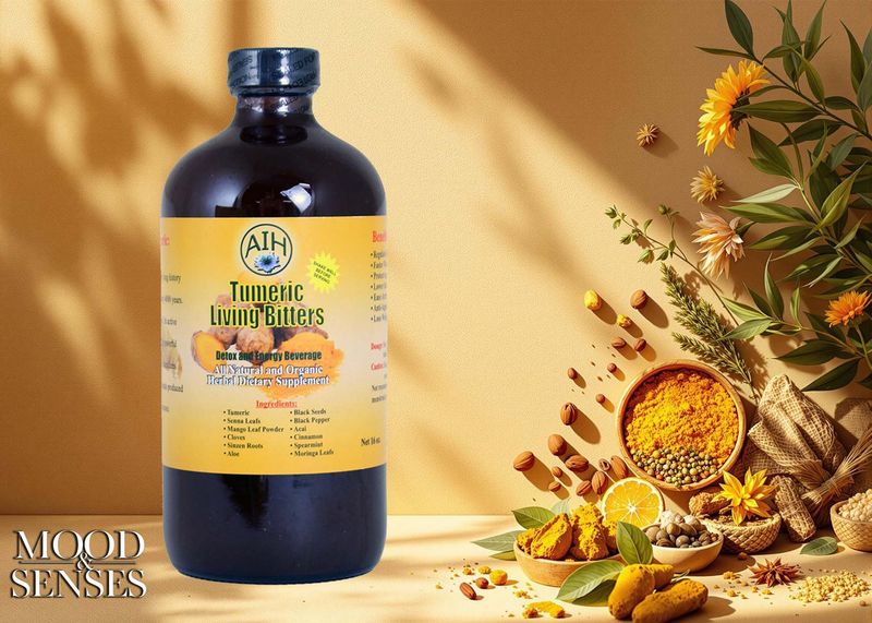 🌟 MOOD AND SENSES TURMERIC LIVING BITTERS